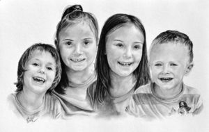 Kresba portrét dětí