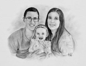 Portrét rodiny s dítětem