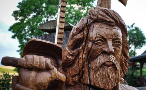 socha dřevorubce